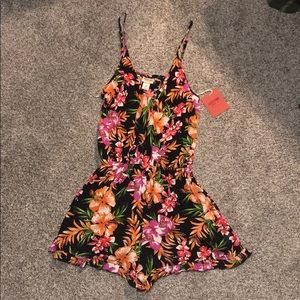 Tropical Floral Romper